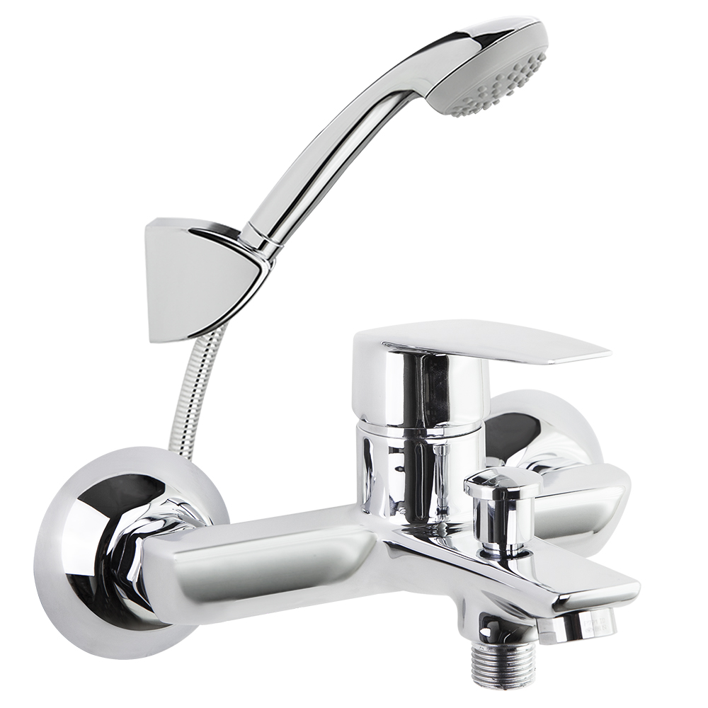 Civic, conjunt monomando bany-ducha amb equip de dutxa, crom.