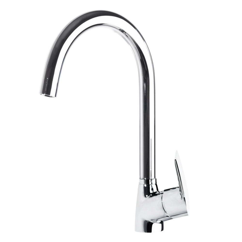 Civic, Breeam, aixeta de cuina vertical monocomandament cònica amb bec giratori cigne 5L, crom
