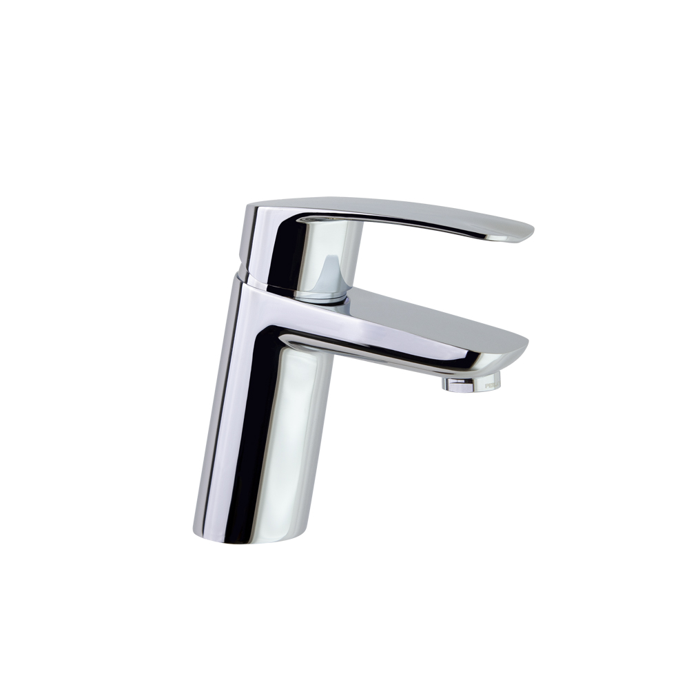 New Fly,Tool Free,mitigeur de lavabo incliné avec vidage automatique en ABS 1¼ et système S3 avec ouverture à froid,chrome