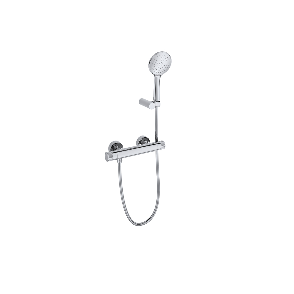 Monotech, monocontrol de ducha con equipo de ducha, cromo.