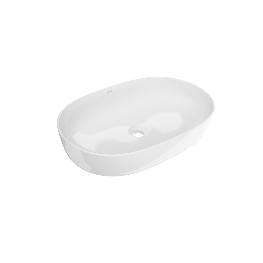 Kendra, lavabo blanco ovalado