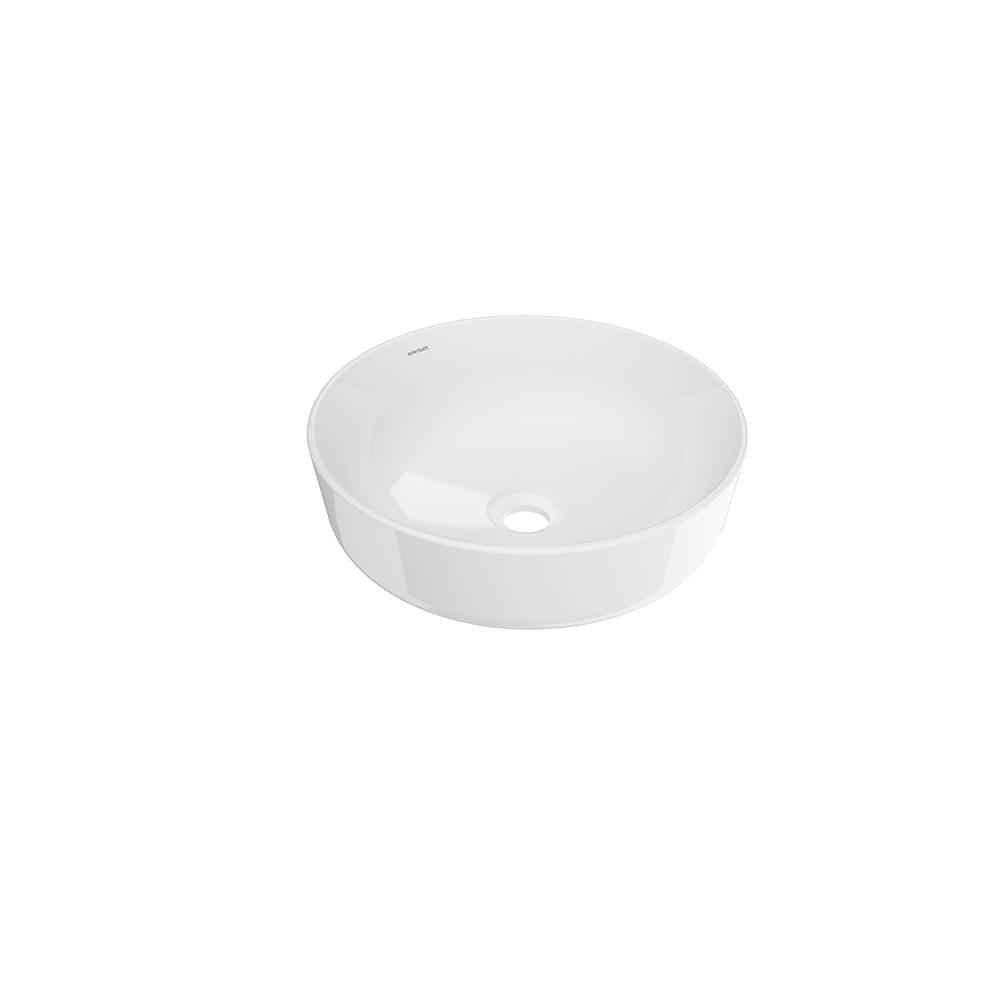Kendra, lavabo blanco redondo
