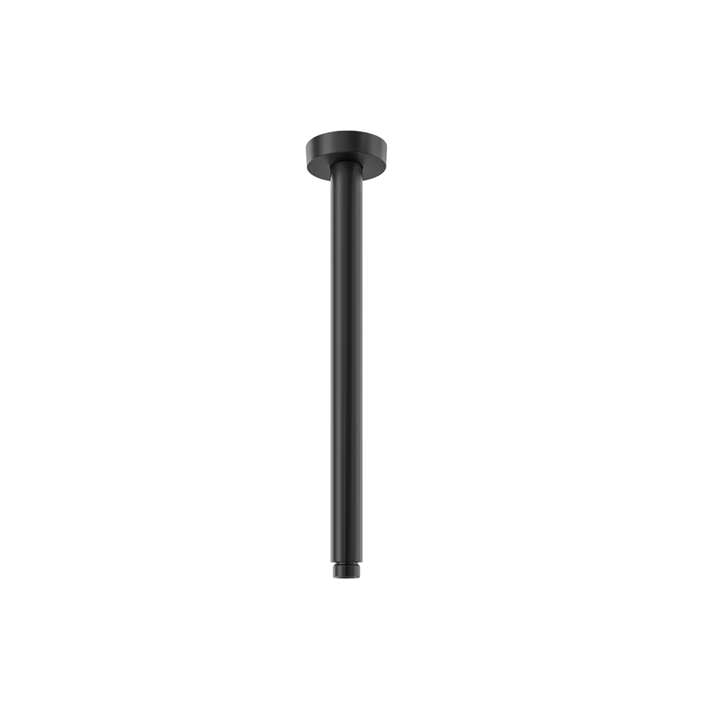 Round Shower Arm for Ceiling 300 mm, Matte Black
