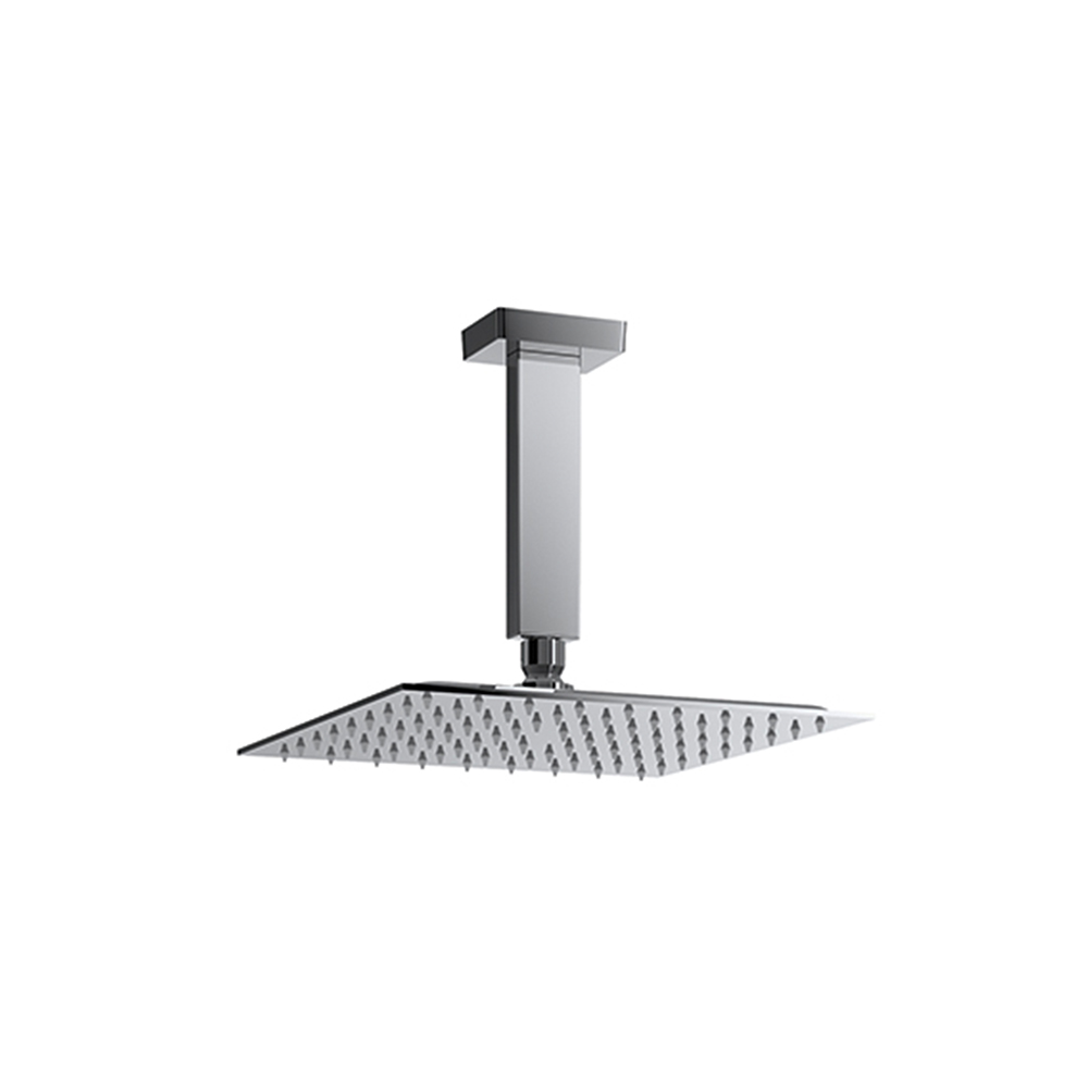 Conjunto de brazo de techo con rociador cuadrado de 250mm,cromo