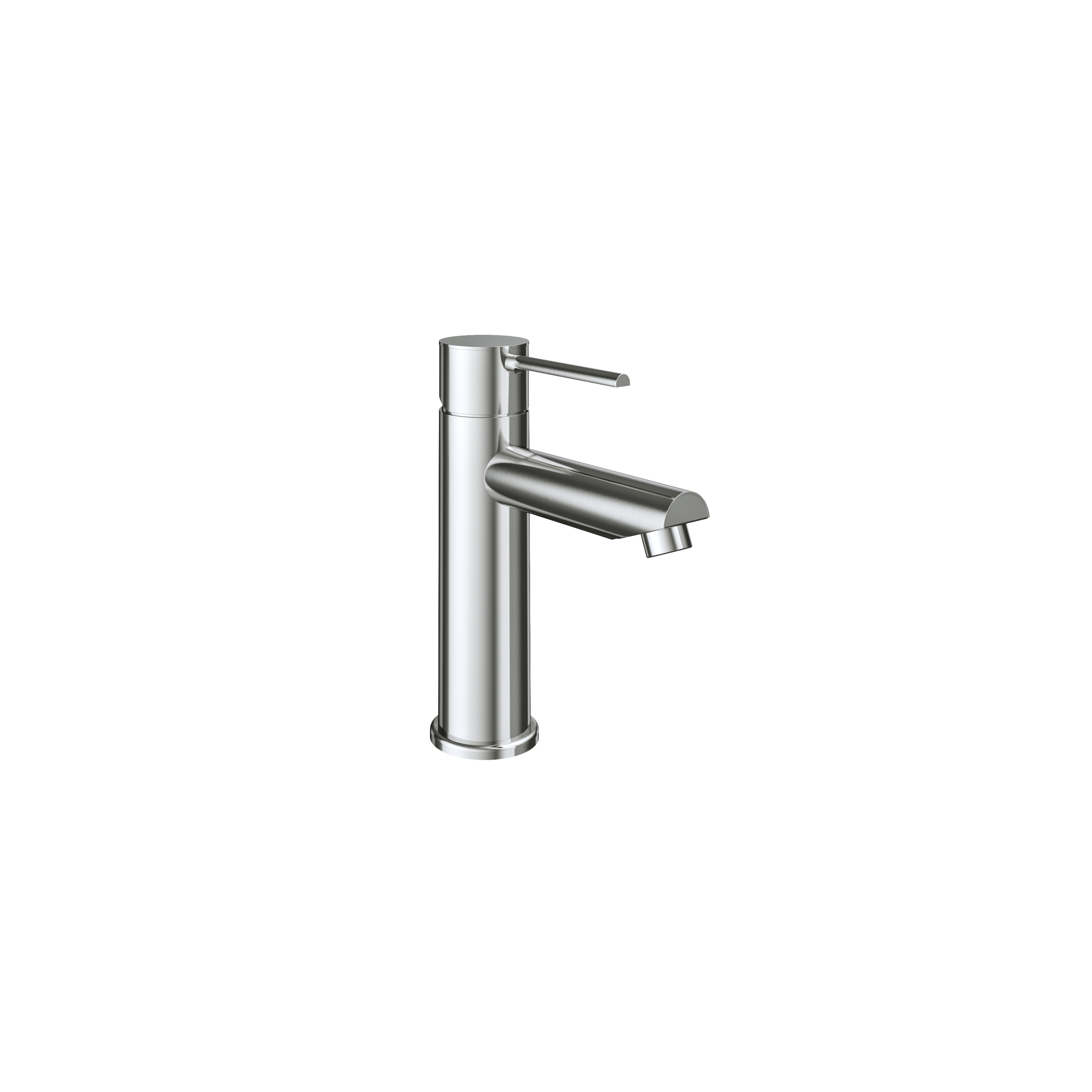 Mamma Mia, washbasin mixer, bright stainless steel