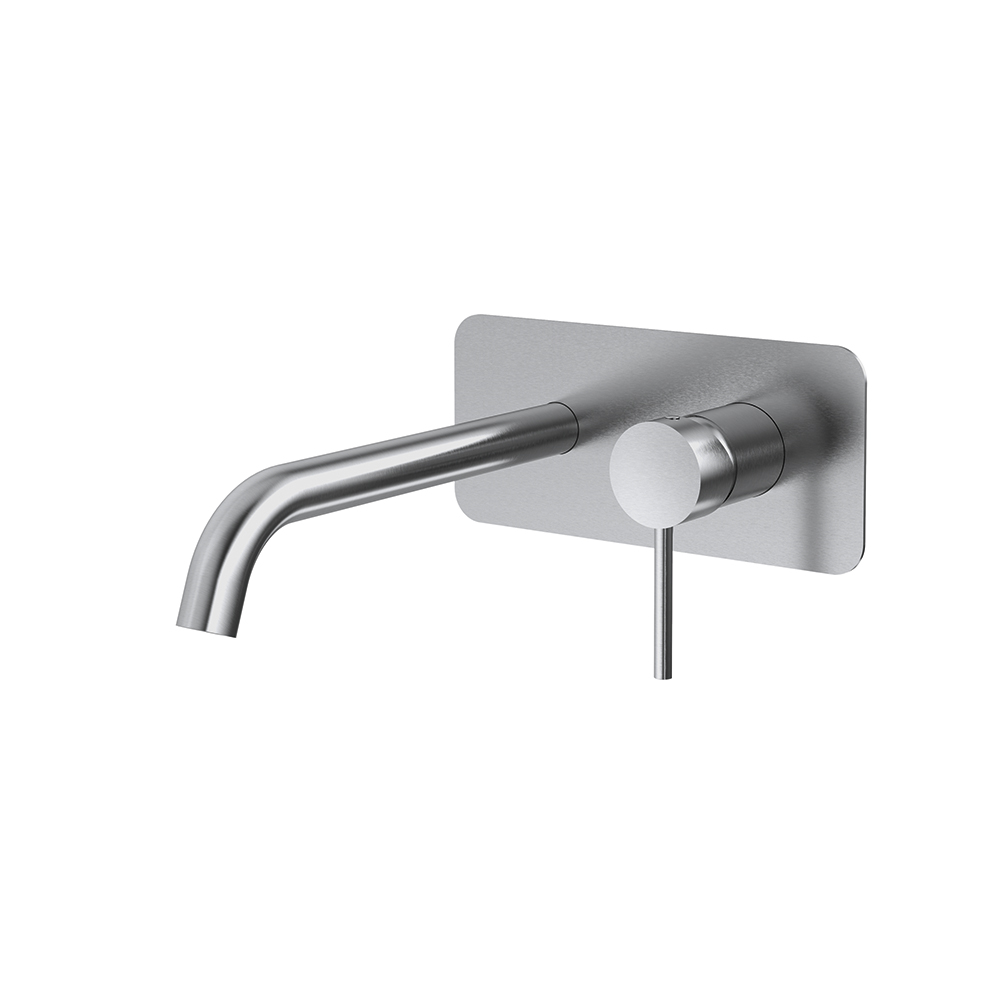 Mamma Mia, monomando de lavabo empotrado, inox brillante