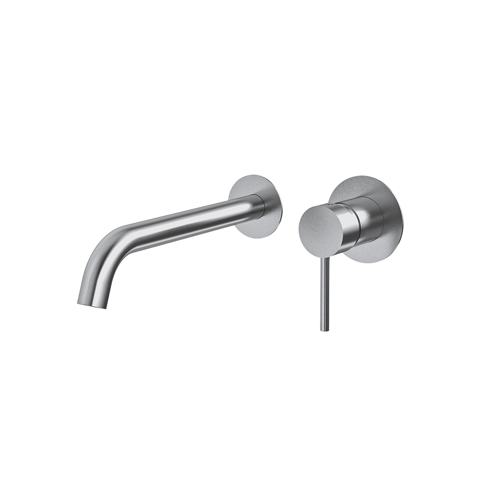 Mamma Mia, monomando de lavabo empotrado, inox brillante