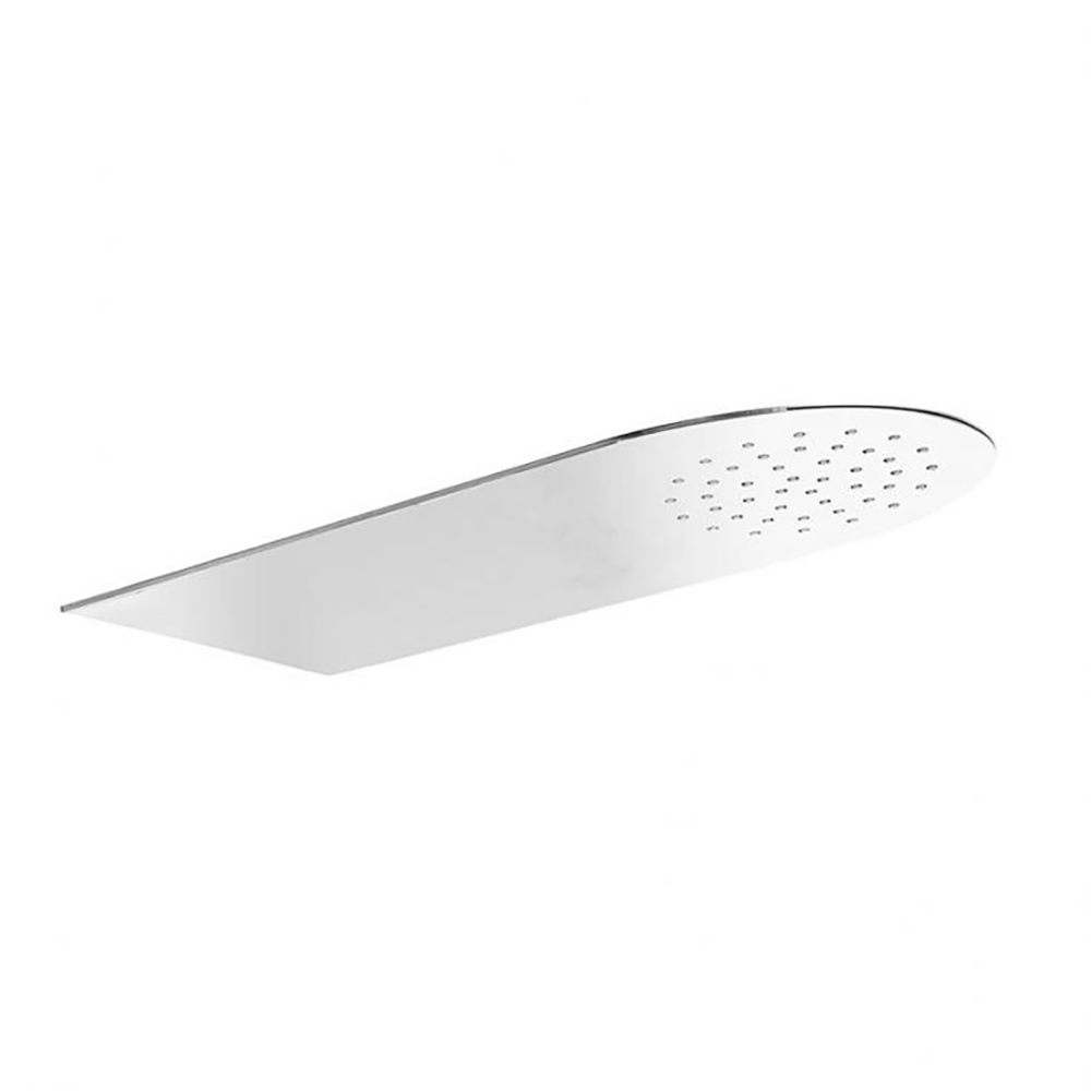 Rociador de pared semicircular de metal extraplano 2mm, de acero inoxidable pulido