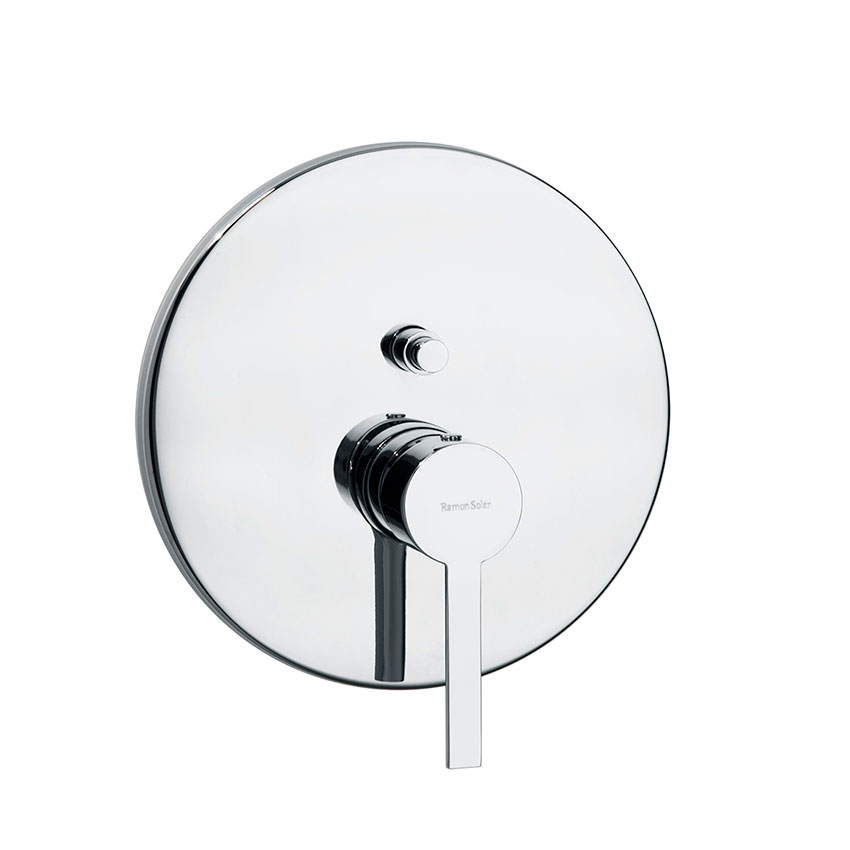 Baño-ducha empotrada, cromo