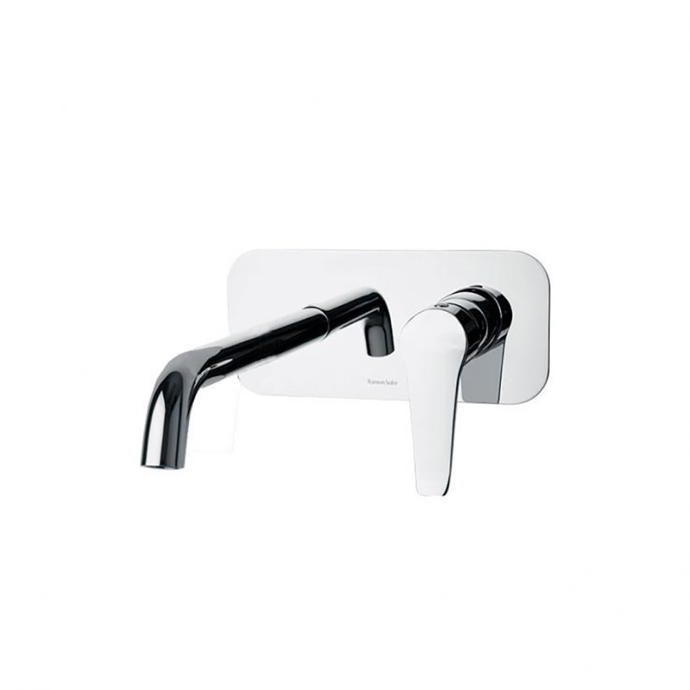 Monomando de lavabo empotrado, cromo