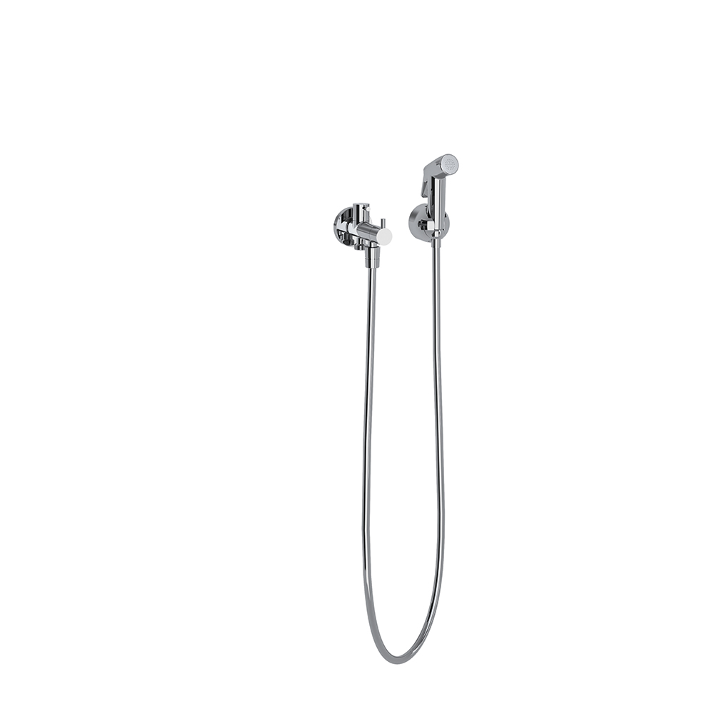 WC Magnet, ensemble WC avec douchette et réservoir, chrome