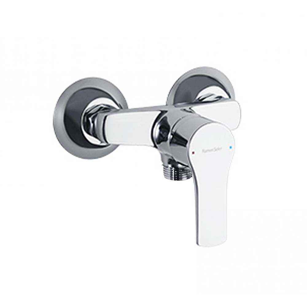 Aixeta de paret monocomandament per a WC Titanium 110 mm, crom