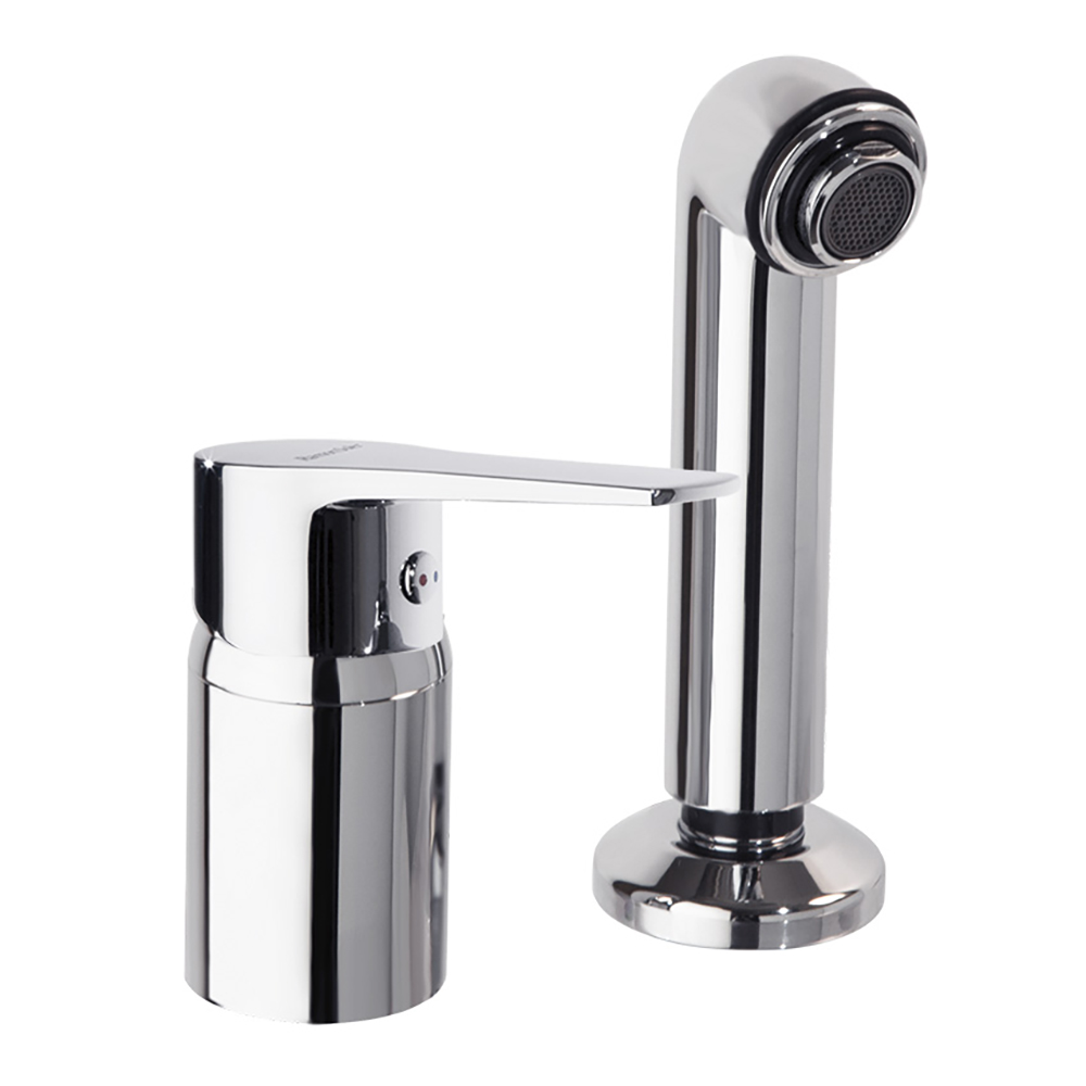Titanium,monomando para peluquería con equipo de ducha,cromo
