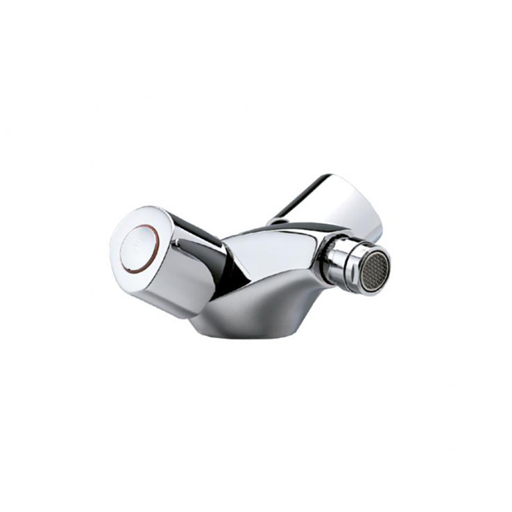 Mélangeur bidet. Têtes à clapet. Croisillons laiton.