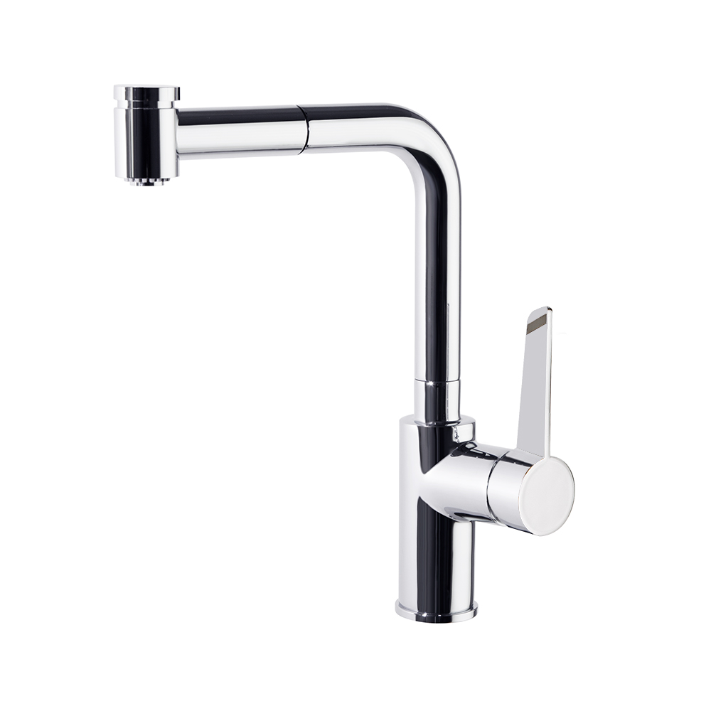 Monomando de cocina con ducha 2 jets extraible,cromo