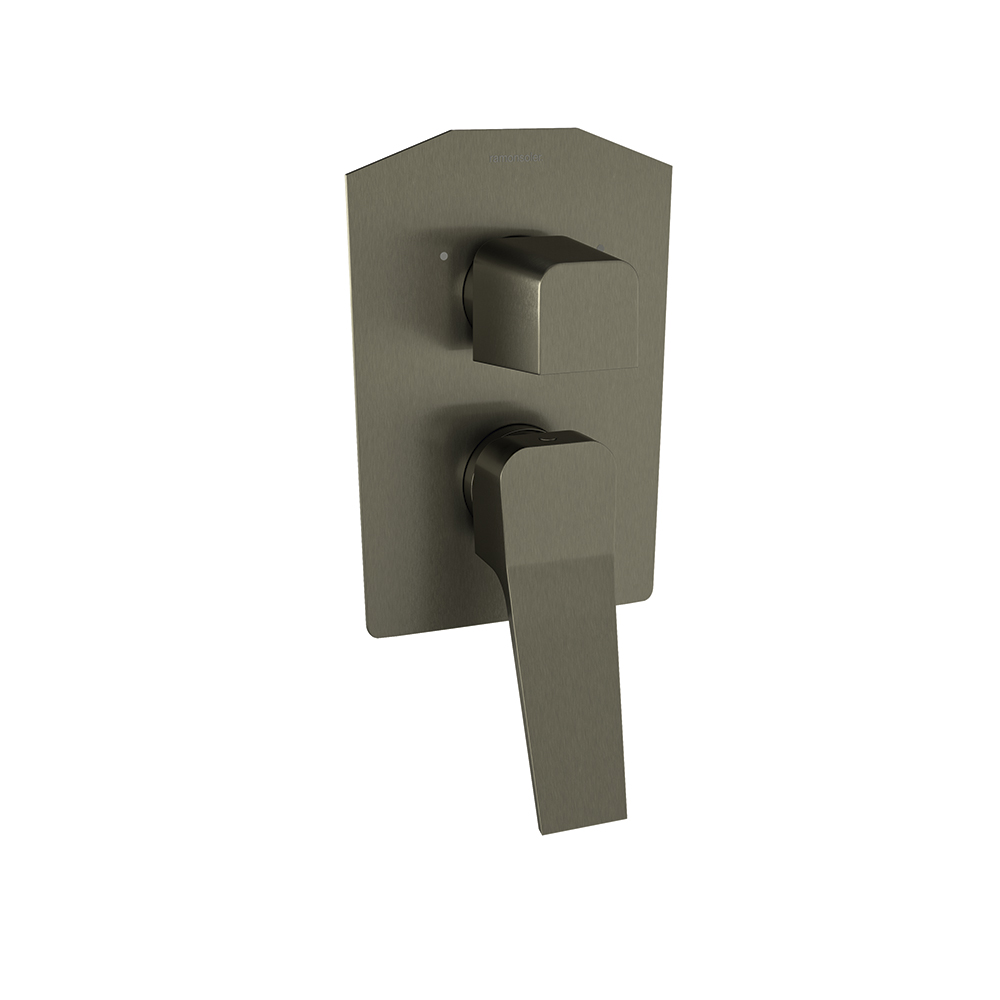 Prisma, Unterputz-Duscharmatur mit 3 Wegen, Graphit