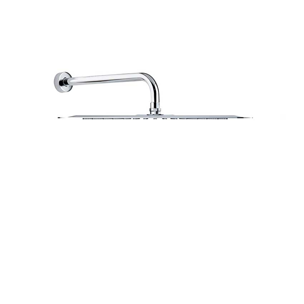 Rociador de ducha de metal XL extraplano Ø300mm a pared, cromado