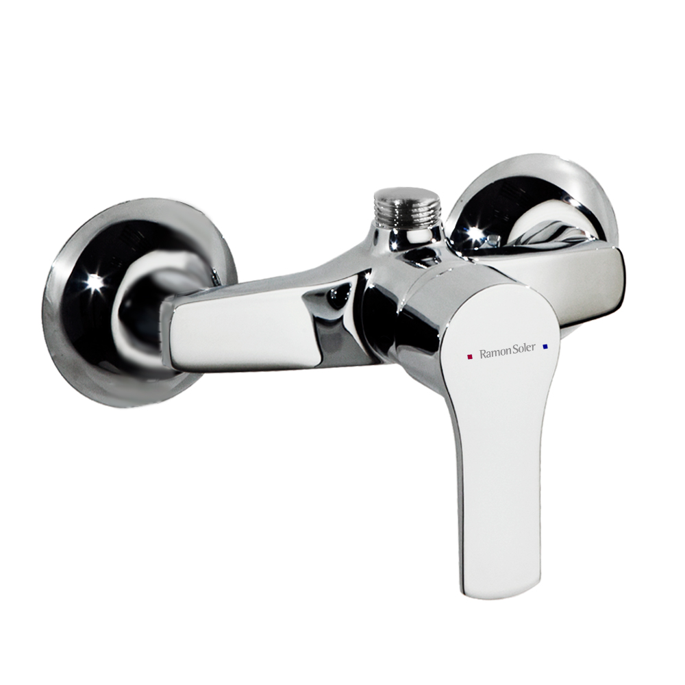 Titanium, monomando de ducha con salida superior, cromo