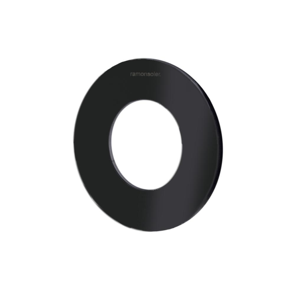 RB21H NEGRO MATE PLACA EMPOTRADO MANETA