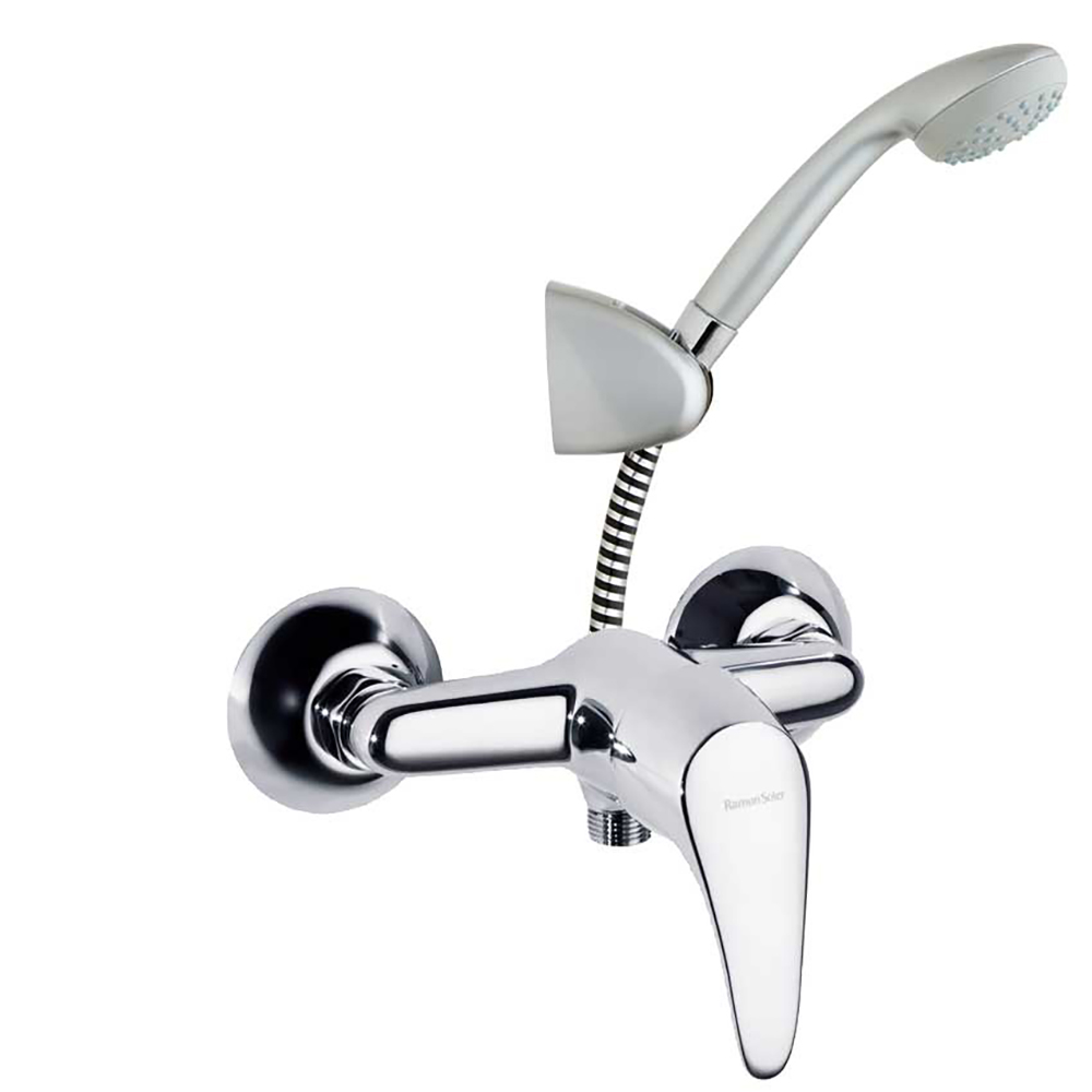 Einhebel - Brausebatterie mit Brauseset