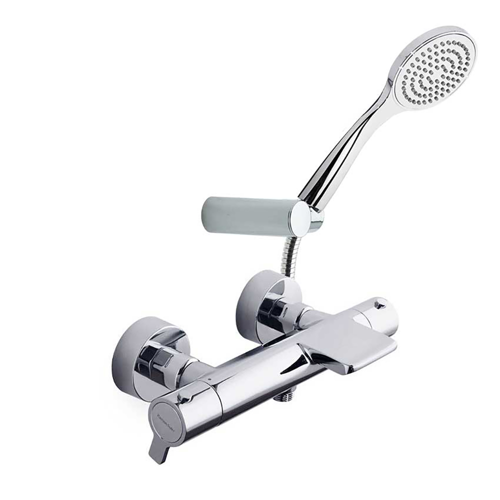 Blautherm,Breeam,termostático de baño-ducha con cascada y equipo de ducha 8L,cromo