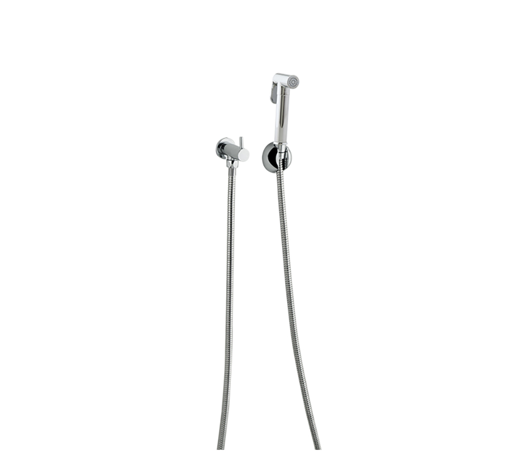 WC Magnet, ensemble pour WC avec douchette en laiton, chrome