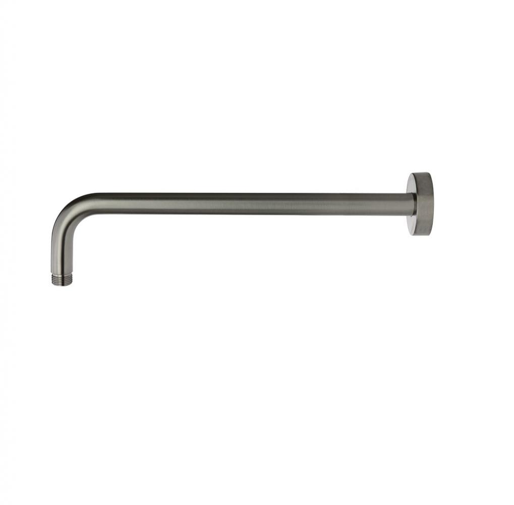 Braç de dutxa tubular de níquel raspallat per a paret de 350mm