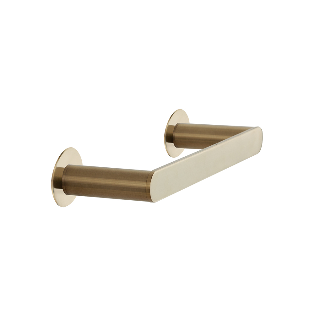 Ergos, toallero tamaño M para baño, oro cepillado