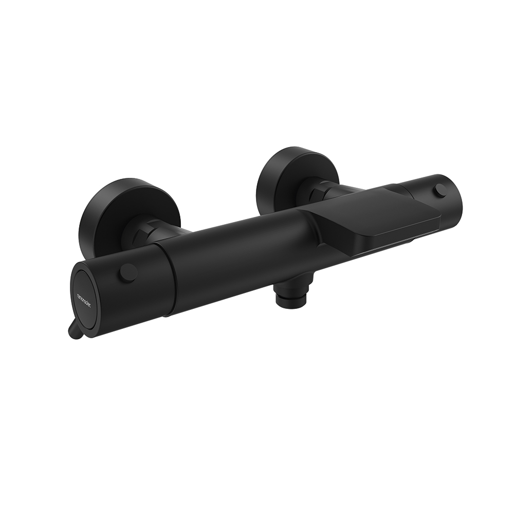 Odisea, termostàtic de banyera, negre mat.