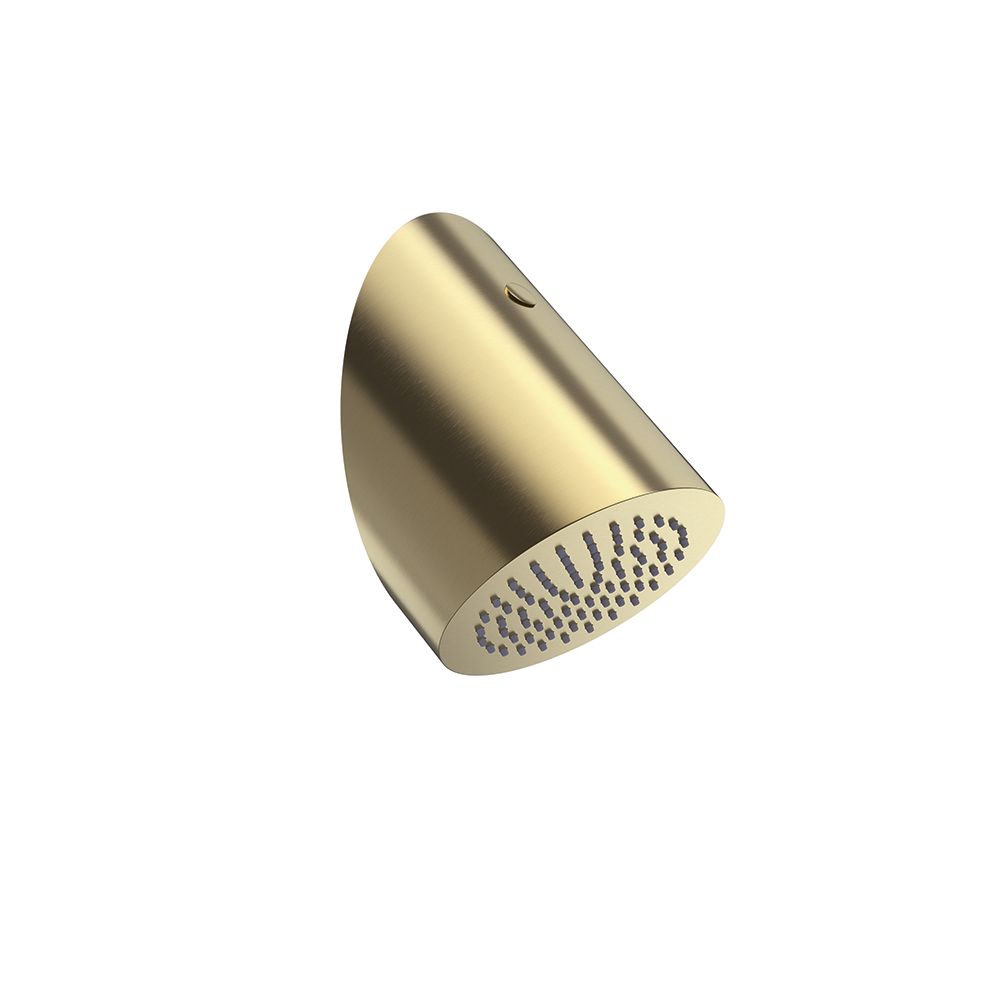 Tube, rociador de pared cilíndrico, oro cepillado