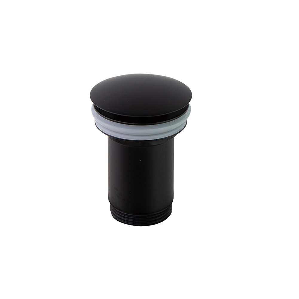 Válvula de latón para desagüe sistema Click Clack,negro mate
