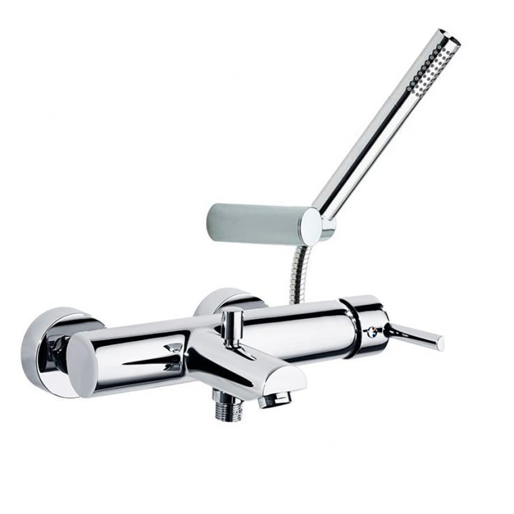 Drako, chromed, Bath-shower mixer with shower kit