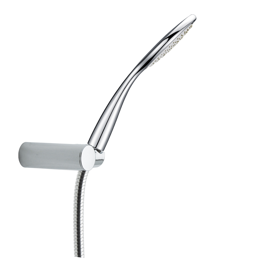 Conjunto de ducha de mano,flexible y soporte de pared,cromo