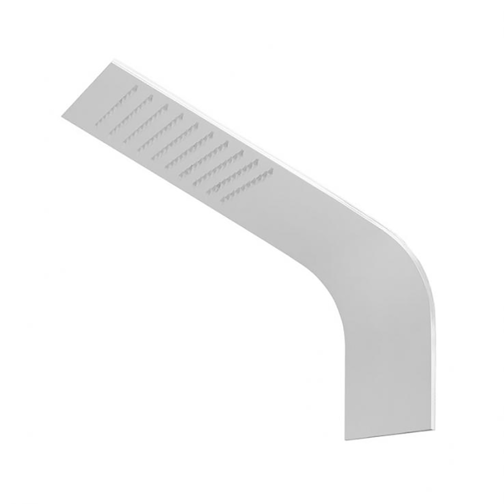 Rociador de pared inclinat extra-pla, crom
