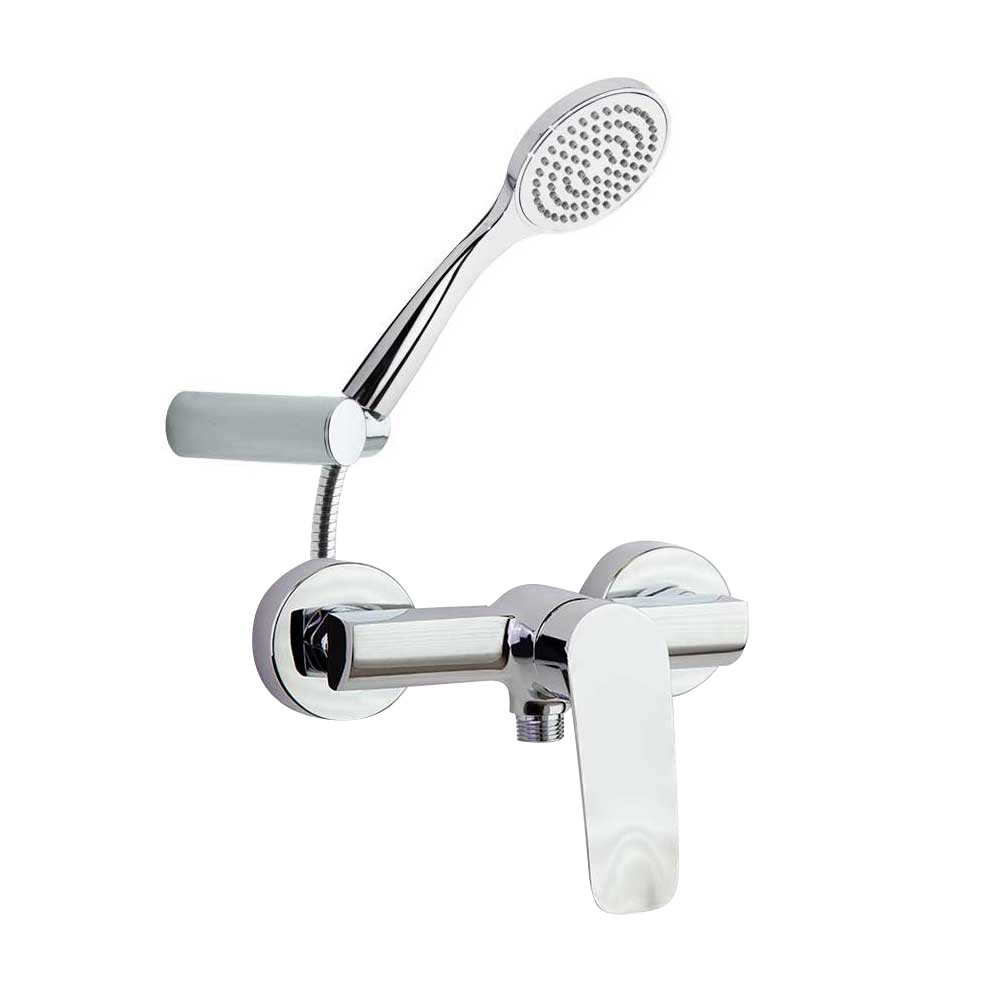 New Fly, Breeam, ensemble mitigeur de douche avec équipement de douche 5L, chrome