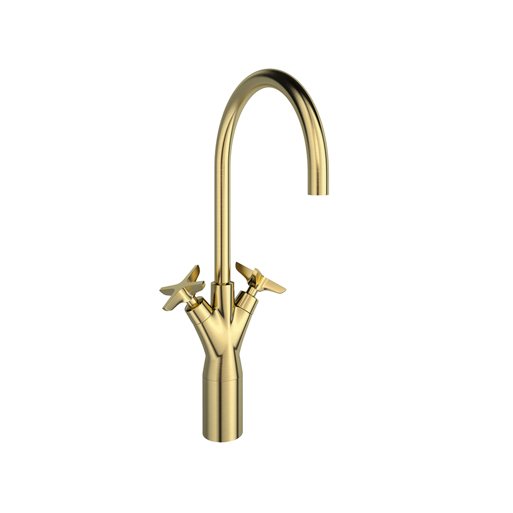 Adagio, aixeta d'alt de lavabo amb boc giratori de 190mm, or raspallat