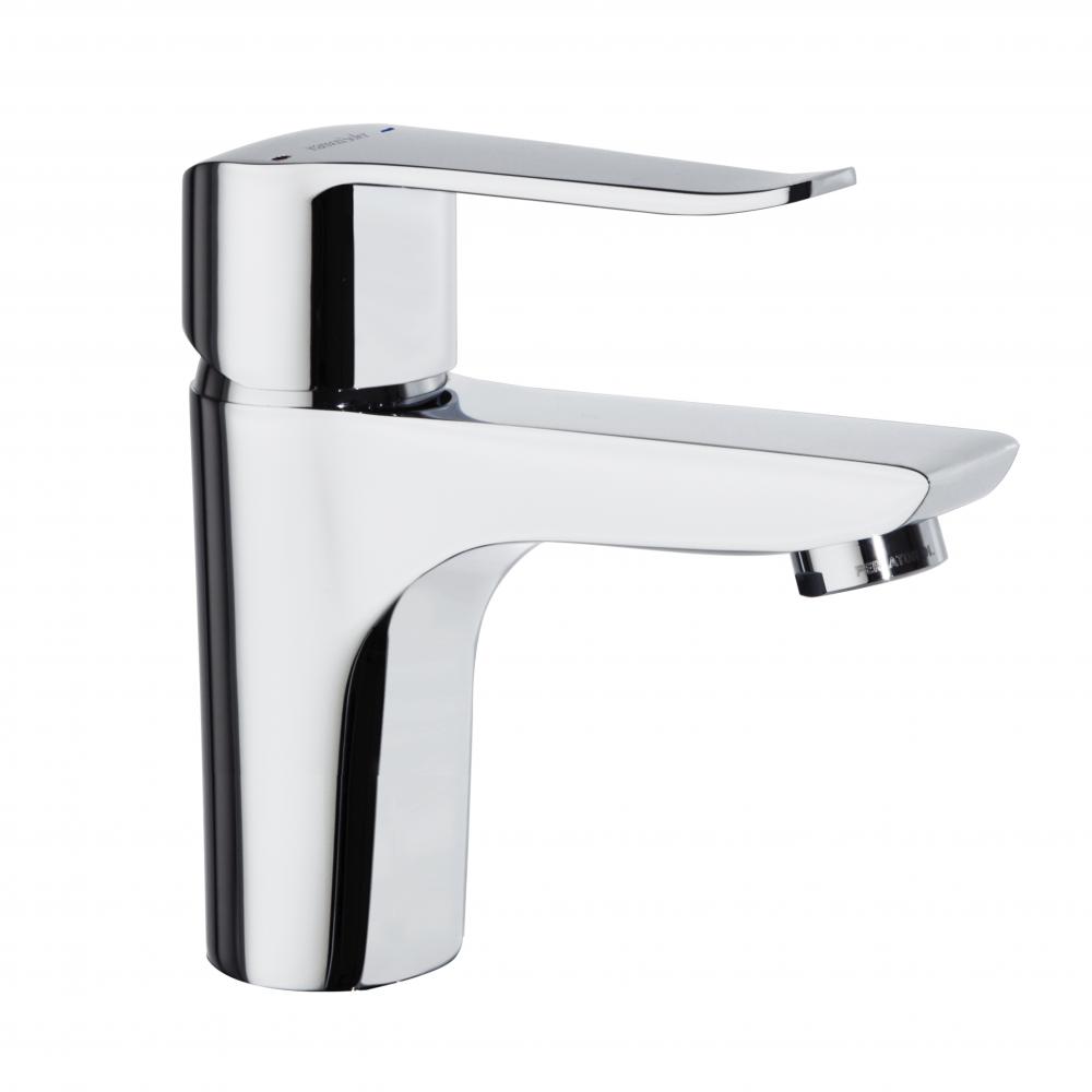 Ypsilon Plus, Tool Free, single-lever faucet for washbasin with automatic stainless steel 1¼ valve, chrome