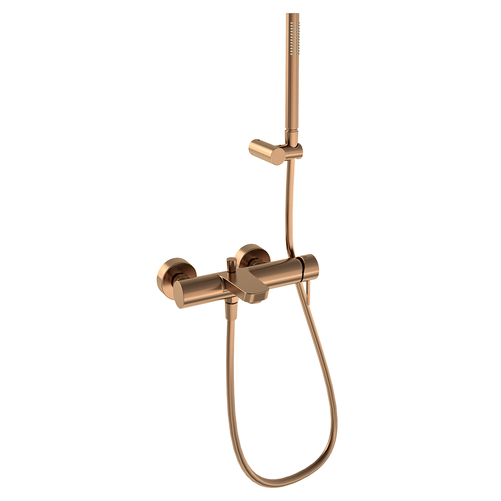 Odisea,ensemble monocommande de bain-douche avec équipement de douche,cuivre brossé
