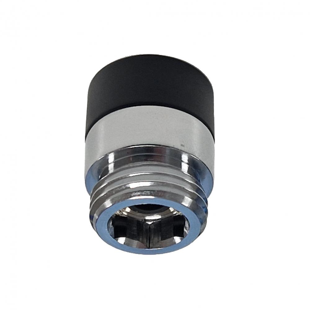 RD11MNM NEGRO MATE RACOR DUCHA CON IMAN H-G1/2"--M-G1/2"