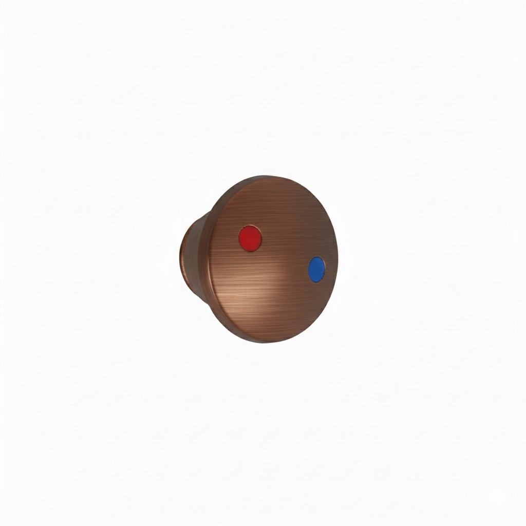 Distintivo, cobre cepillado