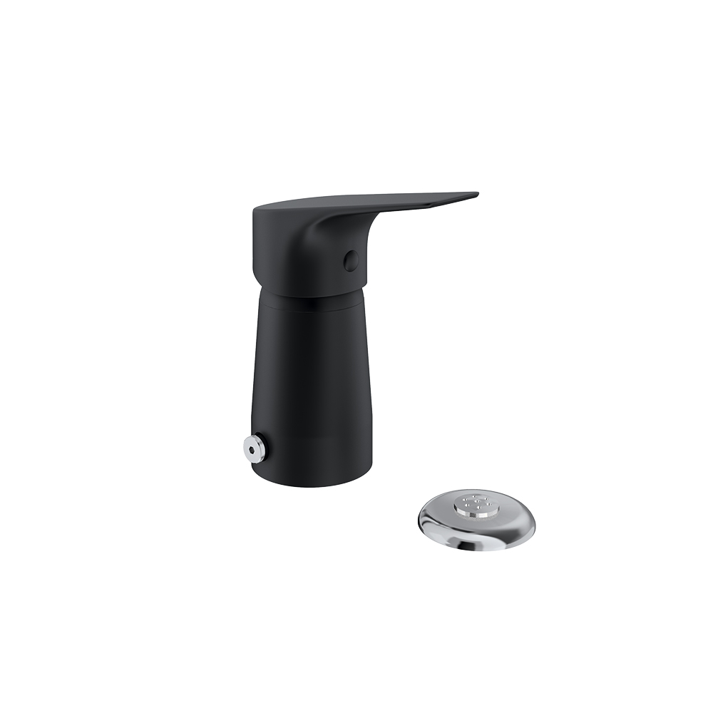 Urban Chic, monomand per a bidet de prestatgeria amb dutxeta S2, negre mat