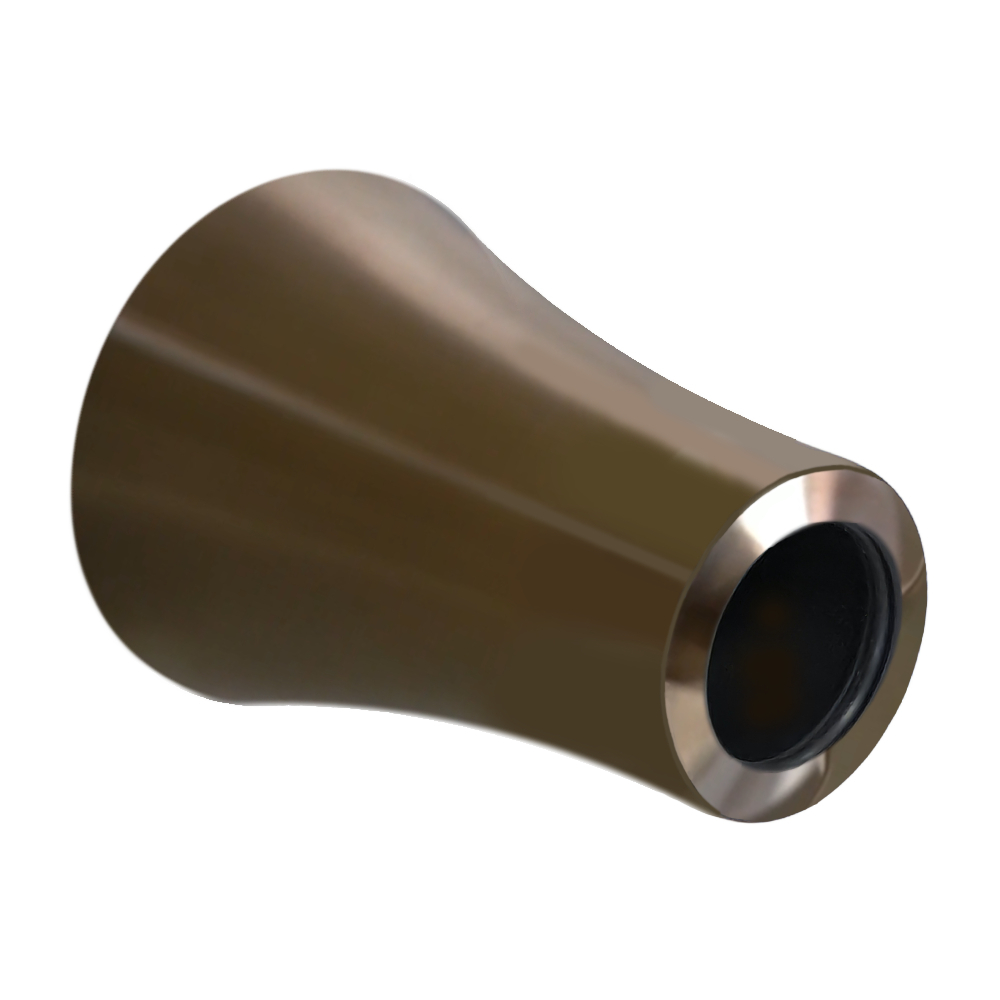 Adagio, florón para caño de lavabo empotrado, oro cepillado