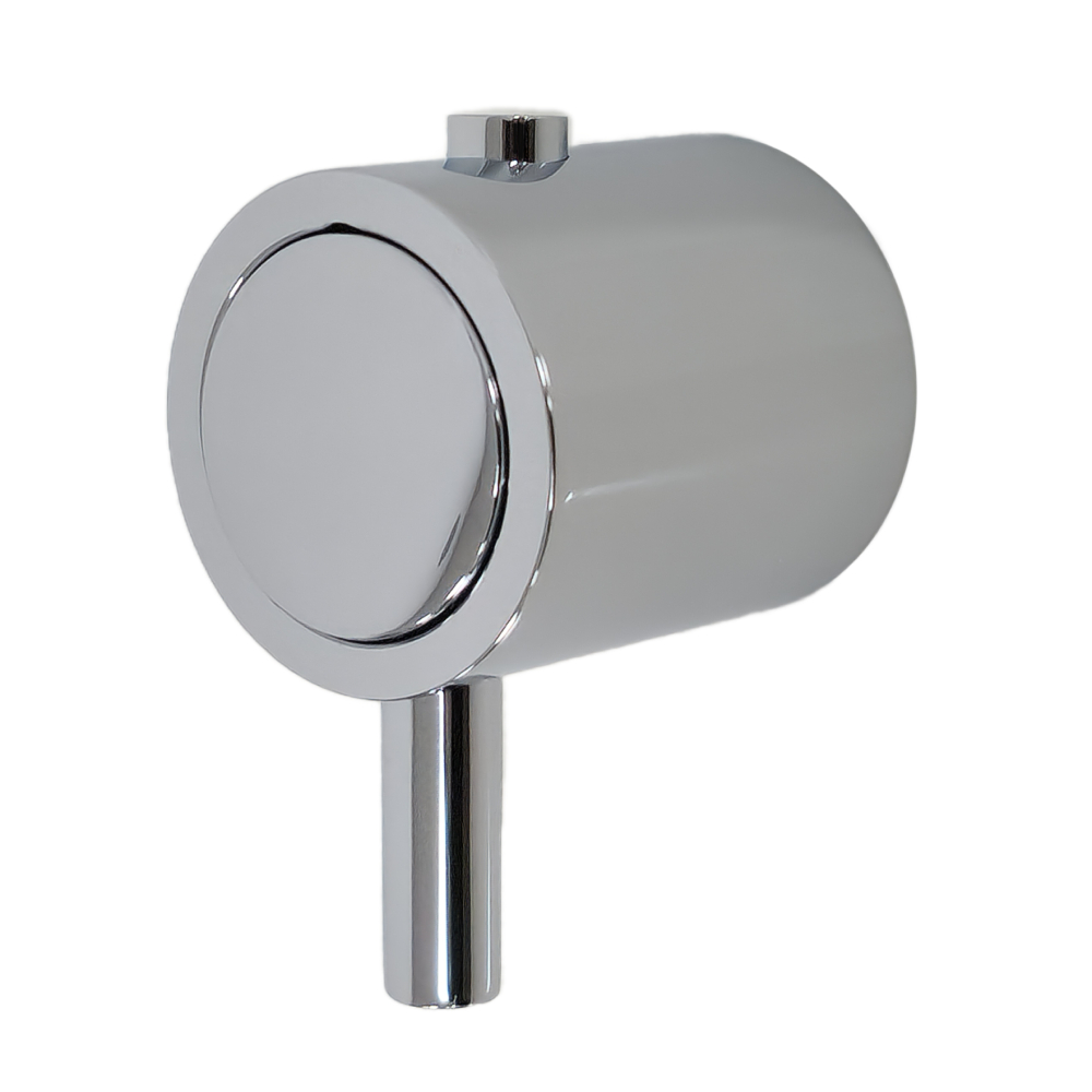 Odisea, neutral handwheel with push button for thermostatic shower, chrome
