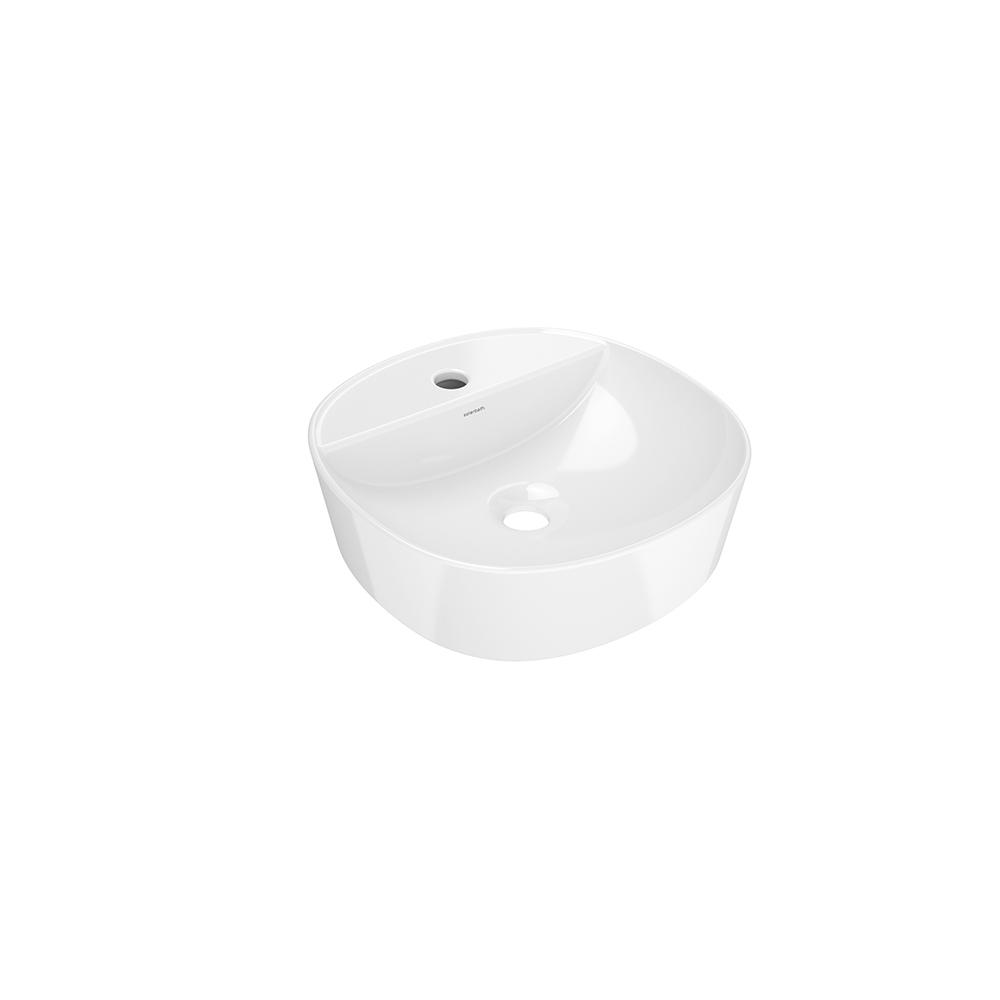Kendra, lavabo blanco ovalado