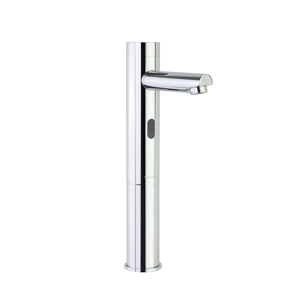 Soltronic, lavabo alto temporizado de un agua con regulación de caudal,con sistema Breeam, cromo