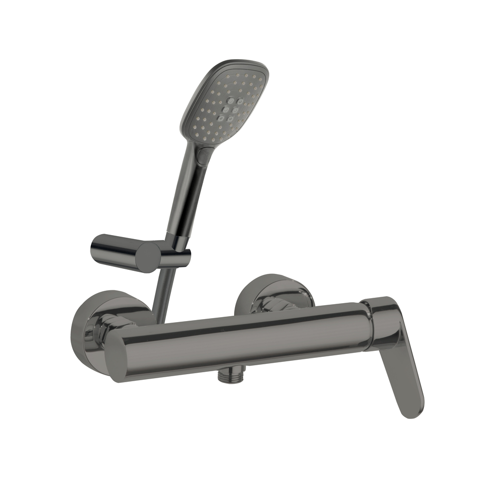 Alexia, Einhebel-Duschset mit Duschset, Graphit