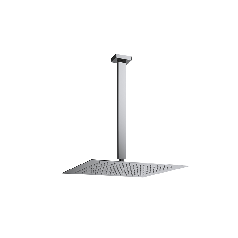 Conjunto de brazo de pared con rociador cuadrado de 400mm,cromo