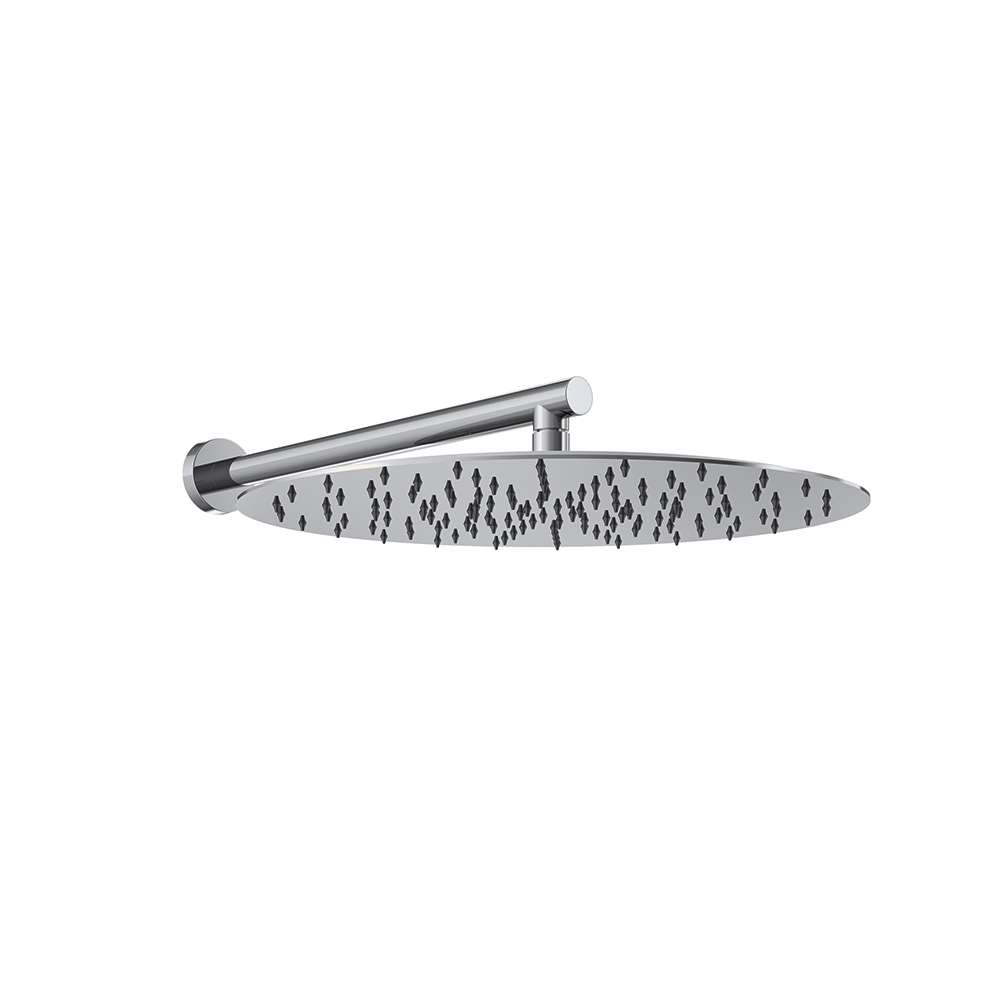 Wandarm mit rundem Duschkopf Ø400 mm, Chrom