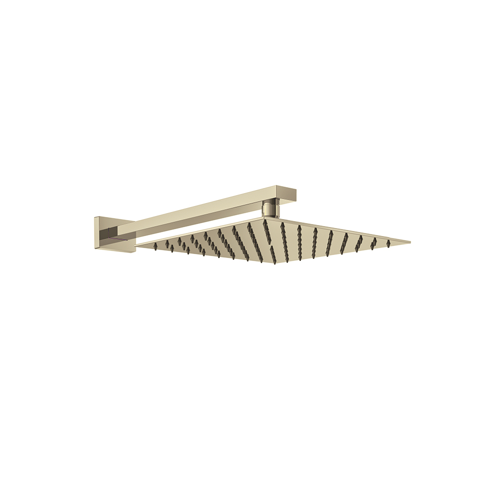 Conjunto de brazo de pared con rociador cuadrado de 400mm, níquel cepillado