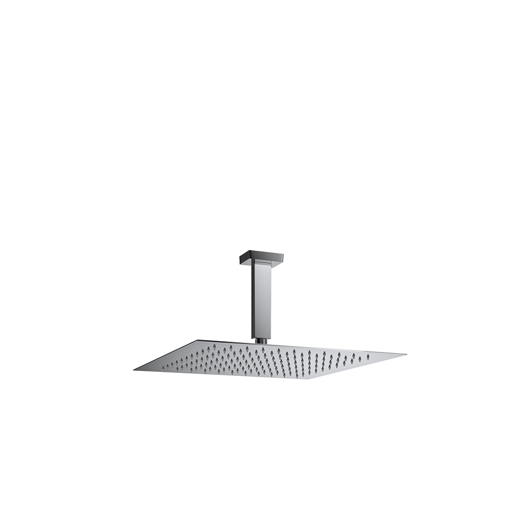 Conjunto de brazo de techo con rociador cuadrado de 400mm,cromo
